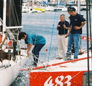 Isabelle Autissier et Xavier Braive à La Rochelle pour Marins sans Frontières Isabelle Autissier et Xavier Braive à La Rochelle pour Marins sans Frontières